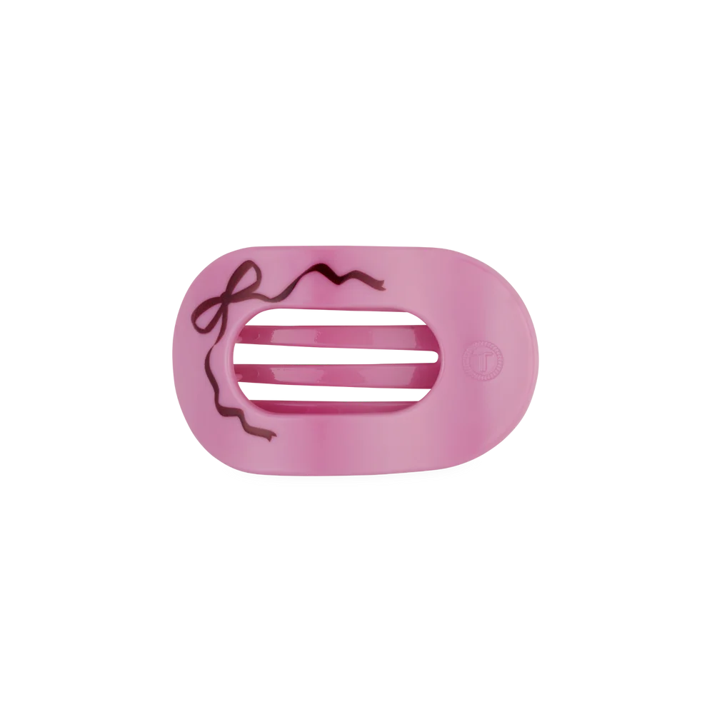 Teleties - Just Add a Bow - Small Flat Round Hair Clip
