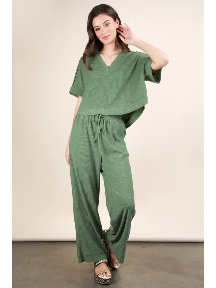 Rebecca Textured Pants