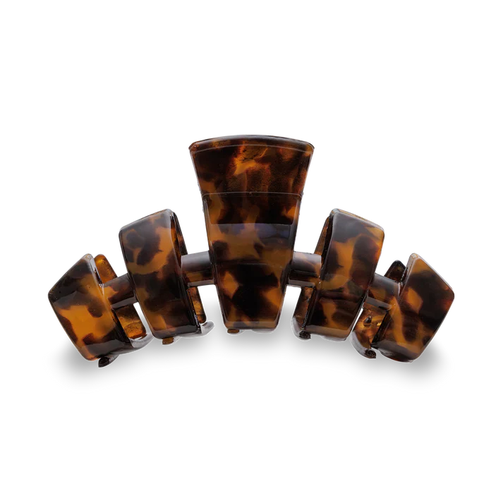 TELETIES Hair Clip - Tortoise - Large