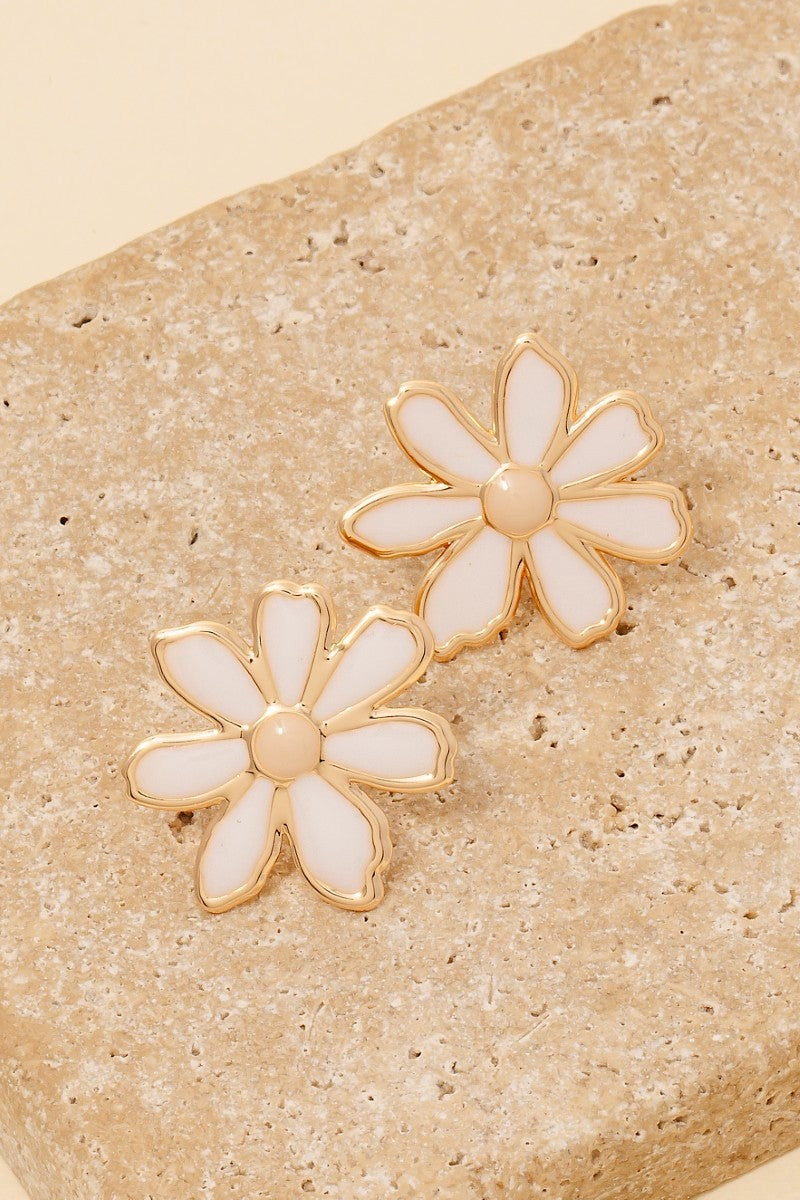 Epoxy Flower Studs