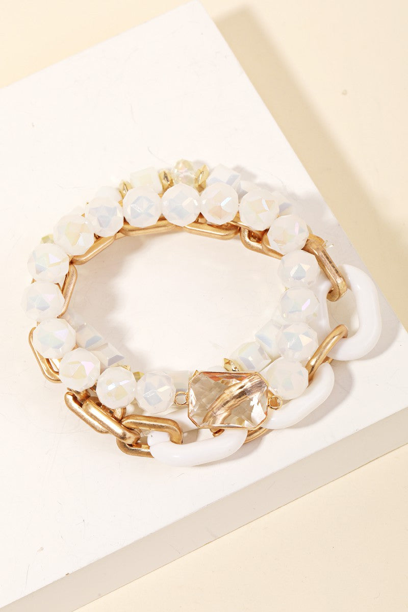 Box Bead Bracelet Set