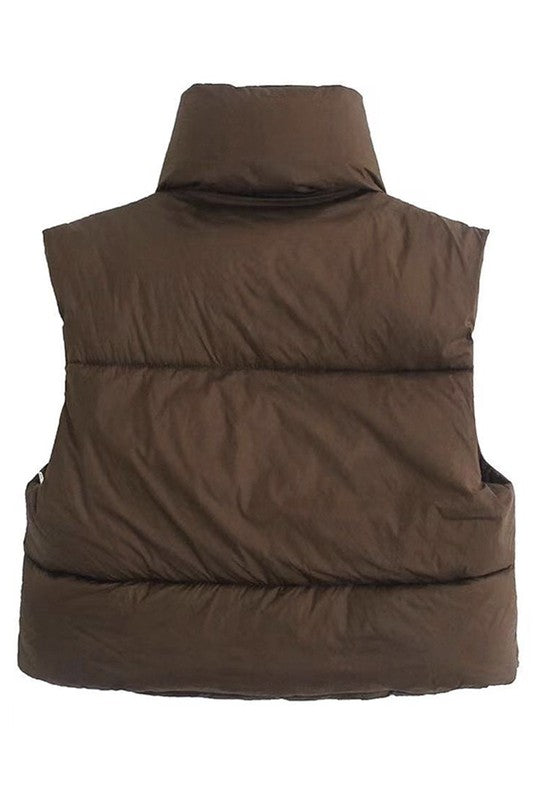 Paige Cropped Puffer Vest