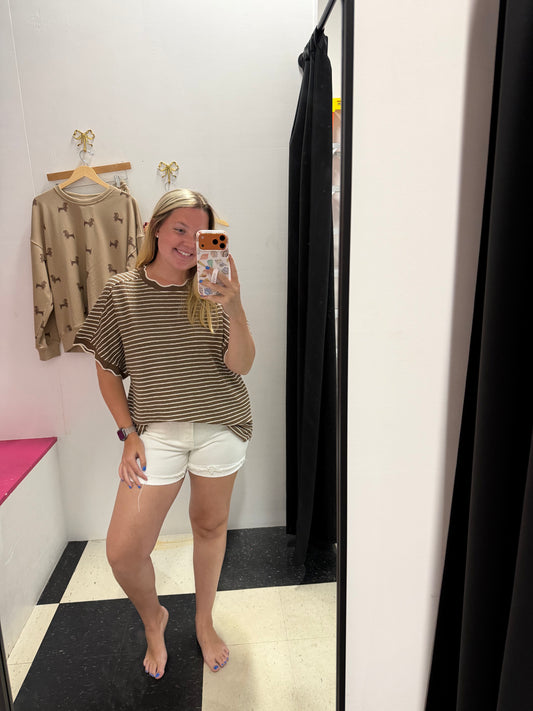 Diana Scallop Trim Top
