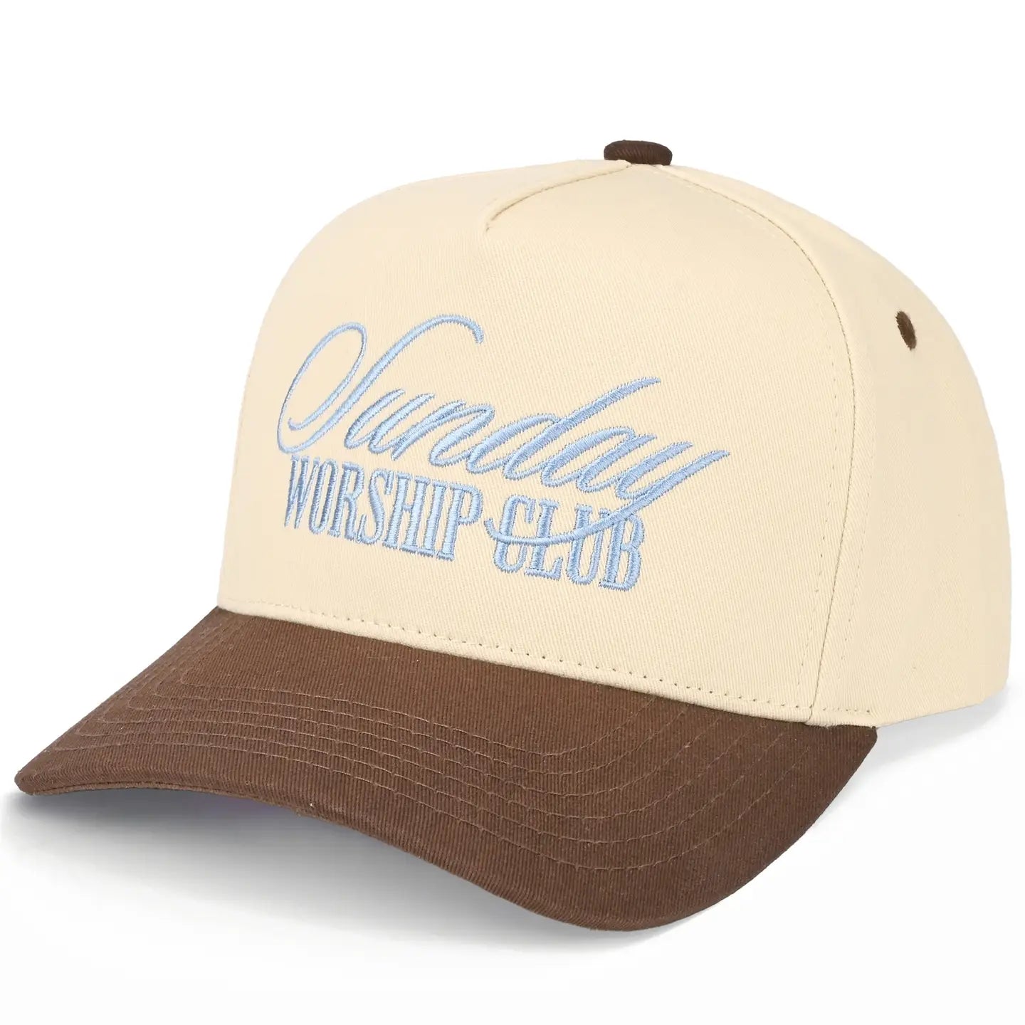 Sunday Worship Club Hat - Brown/Blue