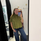 TOUCH OF FALL COLLARED SHIRT - OLIVE
