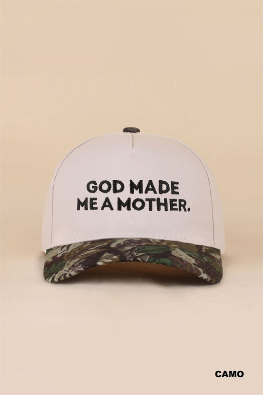 God Made Me A Mother Hat - Camo
