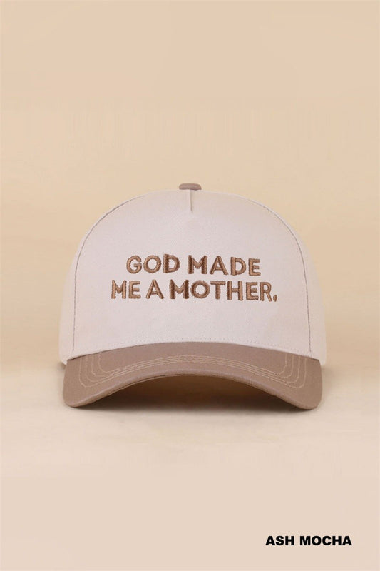 God Made Me A Mother Hat - Ash Mocha