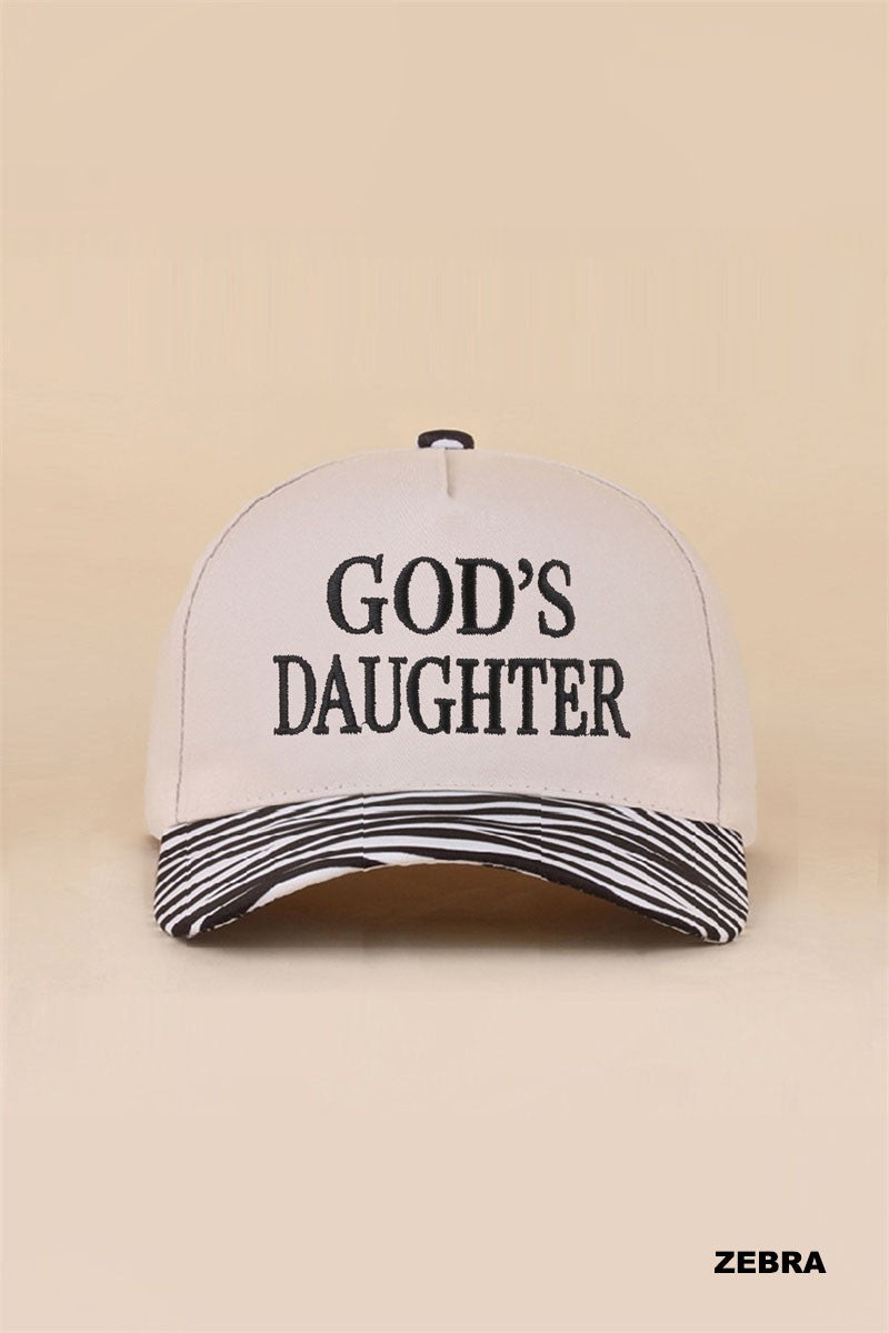 God's Daughter Hat - Zebra