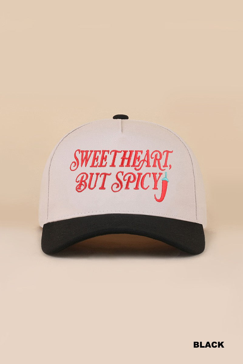 Sweetheart, But Spicy Hat - Black