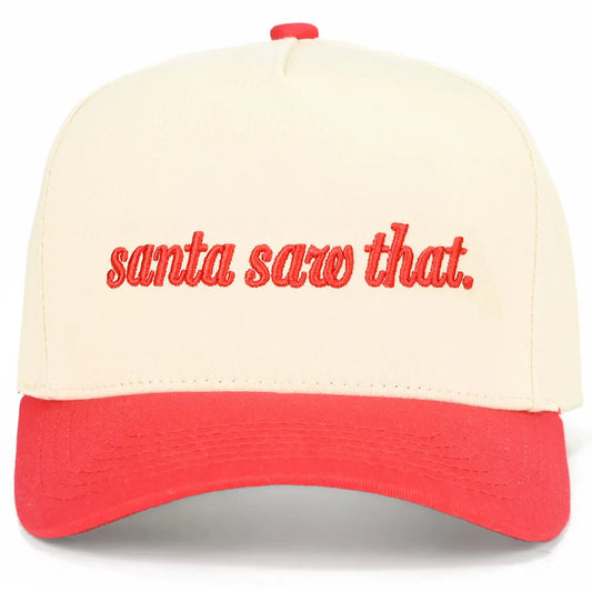 Santa Saw That Hat - Red