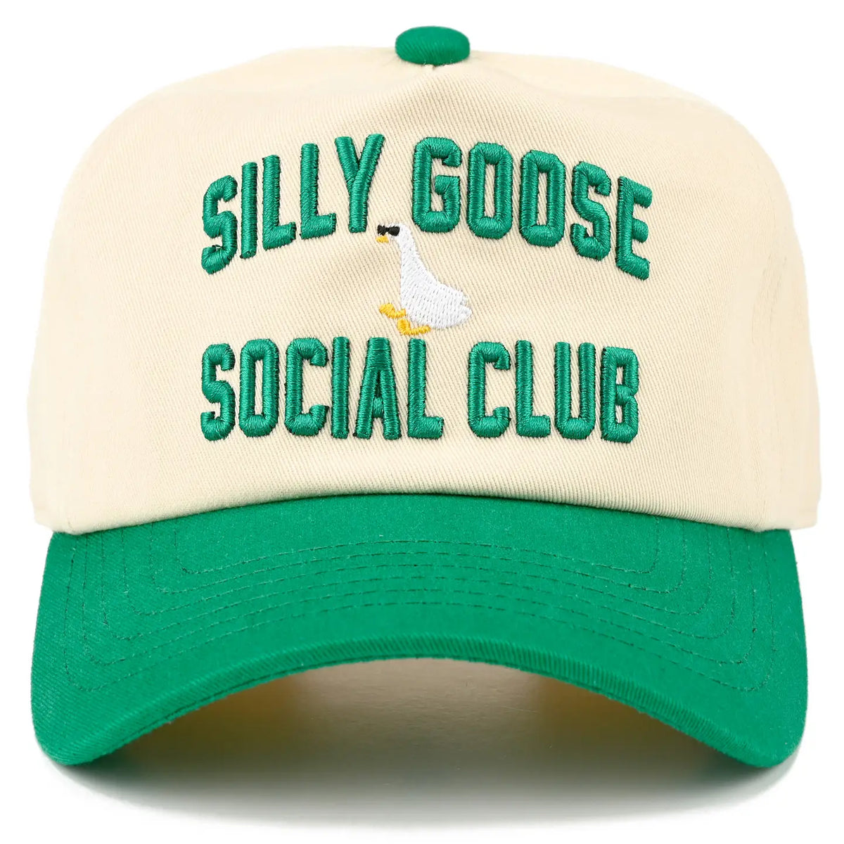 Silly Goose Social Club Hat (unstructured) - Green
