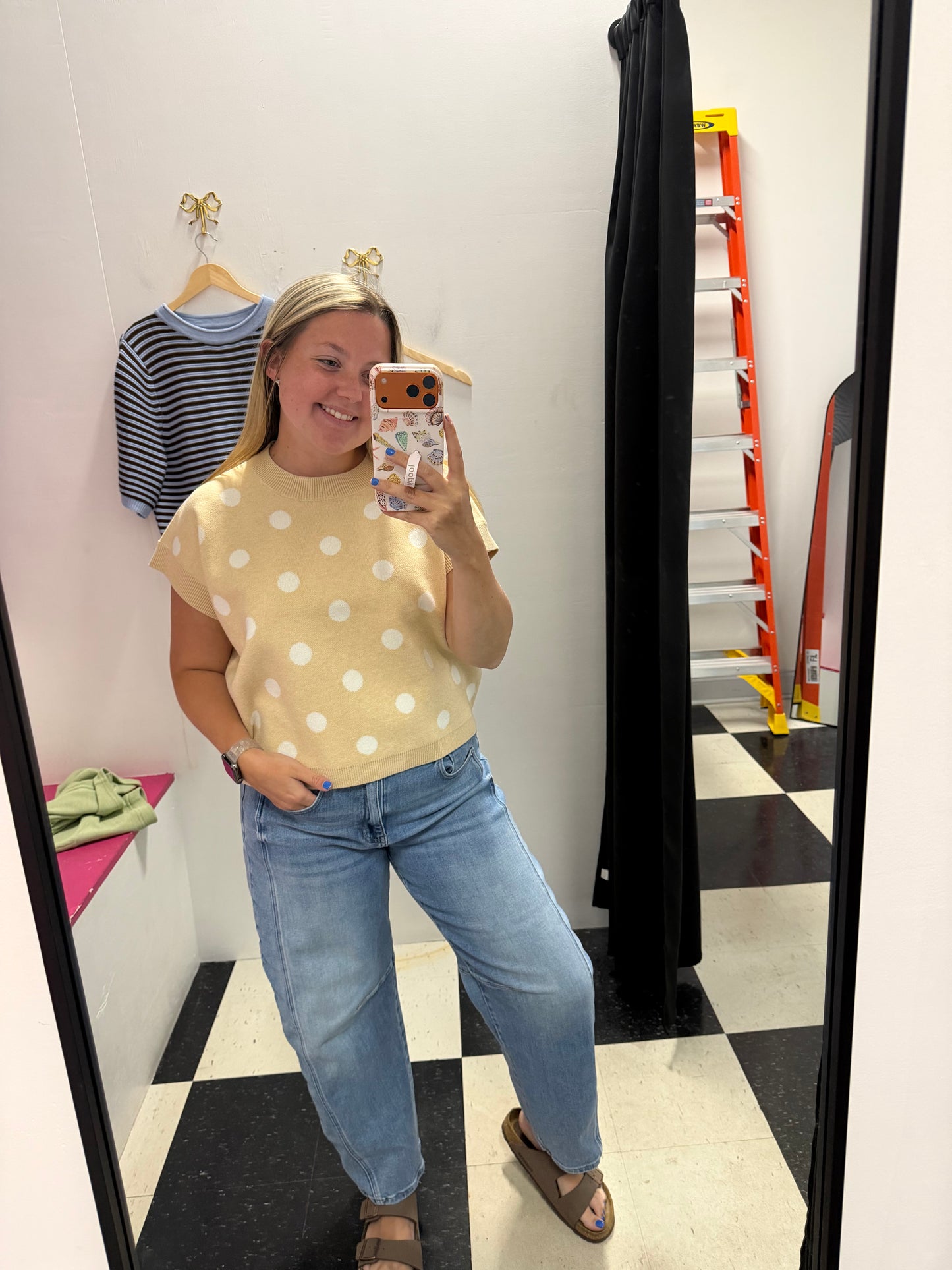 keep it dotty sleeveless top
