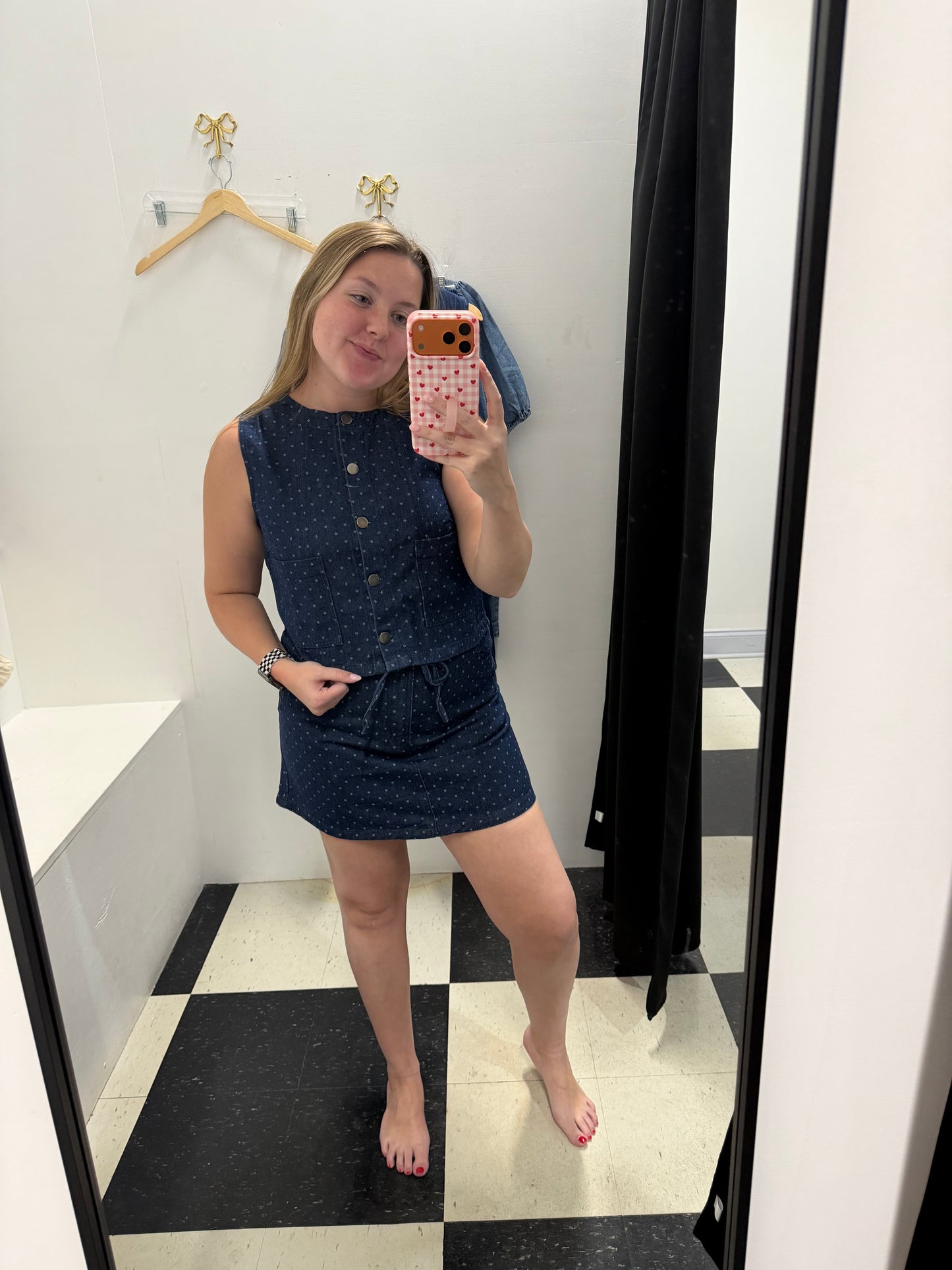 Pretty in Polka Dots Mini Skirt