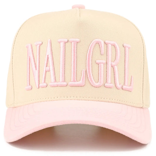 Nail Girl Hat - Light Pink