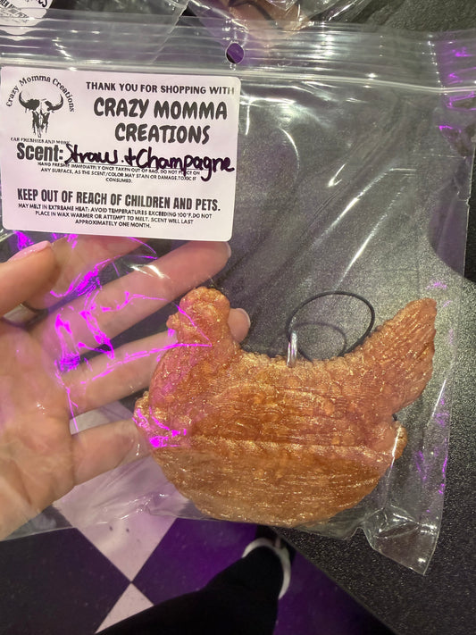 Monochrome Chicken Freshie - Brown