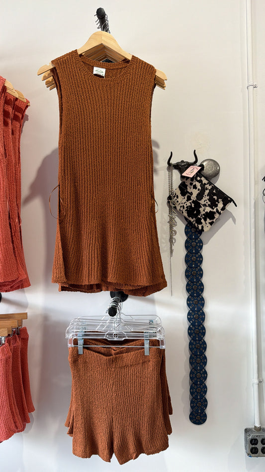 Marcie Knit Shorts - Latte