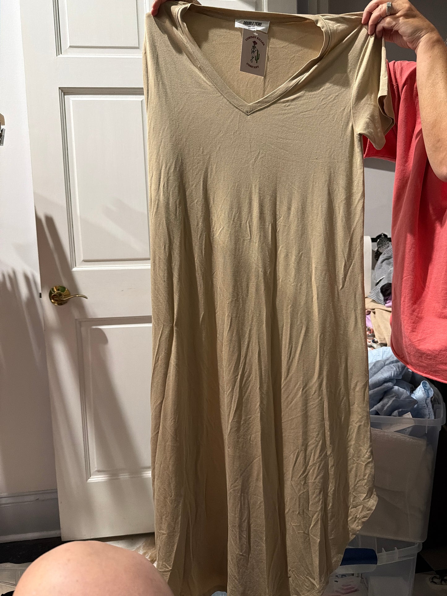 Short Sleeve Midi Dress