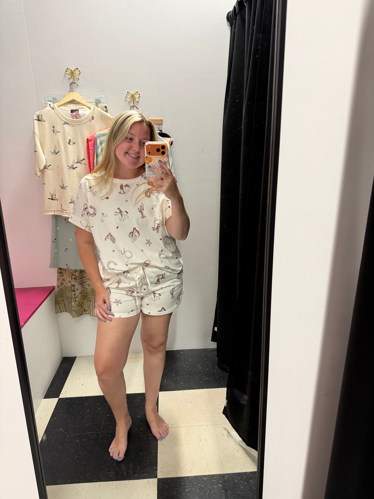 WESTERN PRINT SHORTS