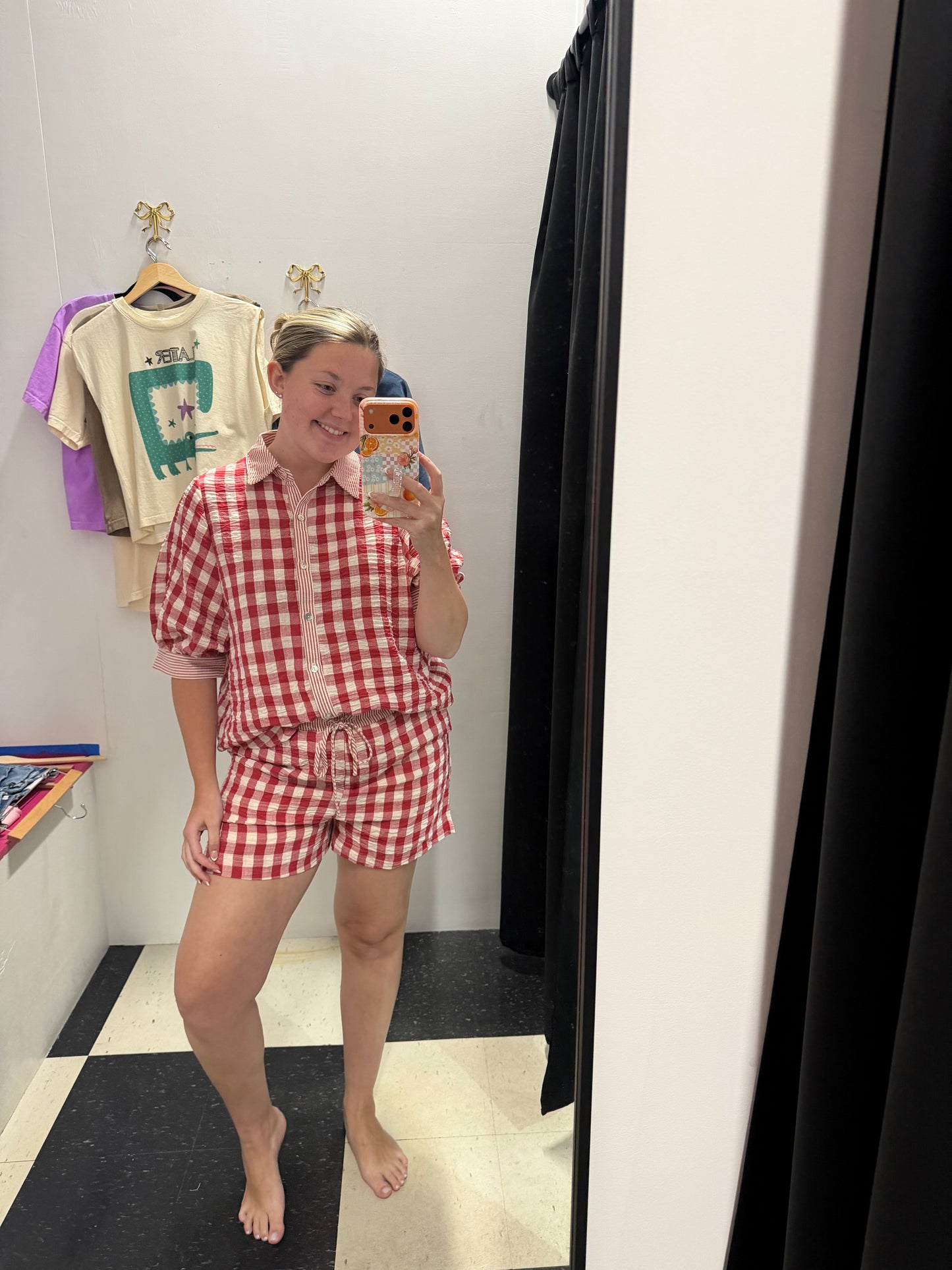 Checkin Out Top - Red