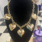 Multi Puffy Heart Necklace