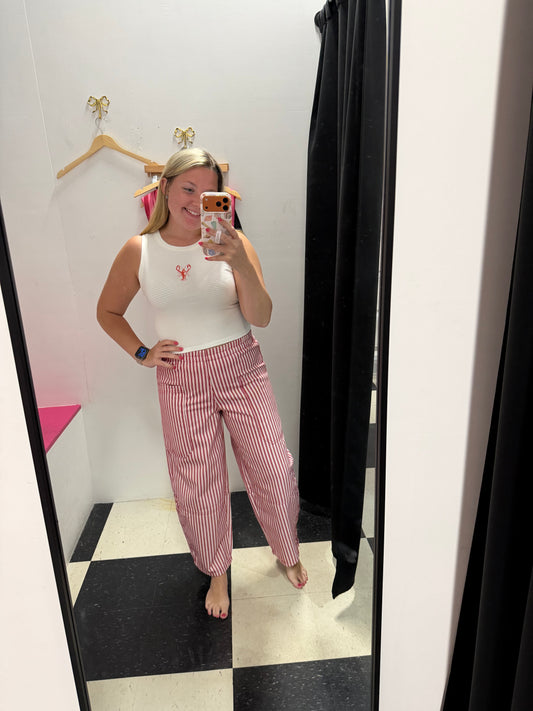 Lobster Cropped Tank Top