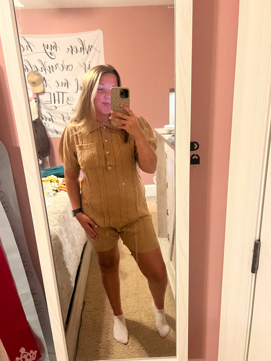 Cable Knit Romper