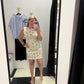 WESTERN PRINT DENIM MINI DRESS