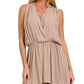WOVEN CRINKLE ROMPER