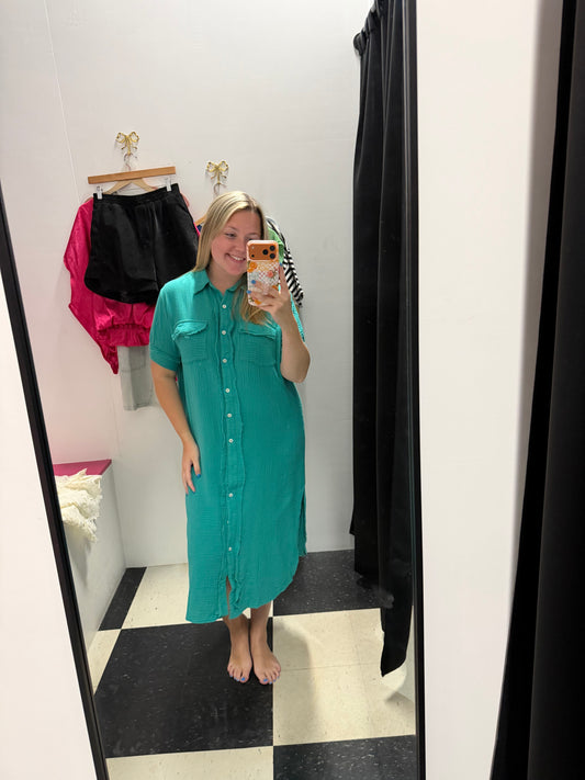 Under the Palm Trees Gauze Dress