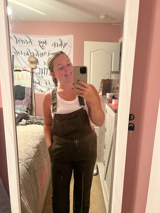 Brody Striped Overalls