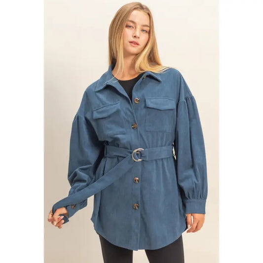 AUGGIE CORDUROY BELTED JACKET