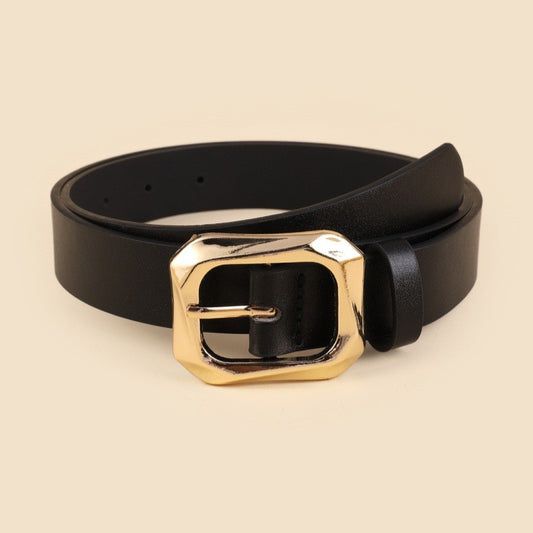 TEXTURED BUCKLE BELT