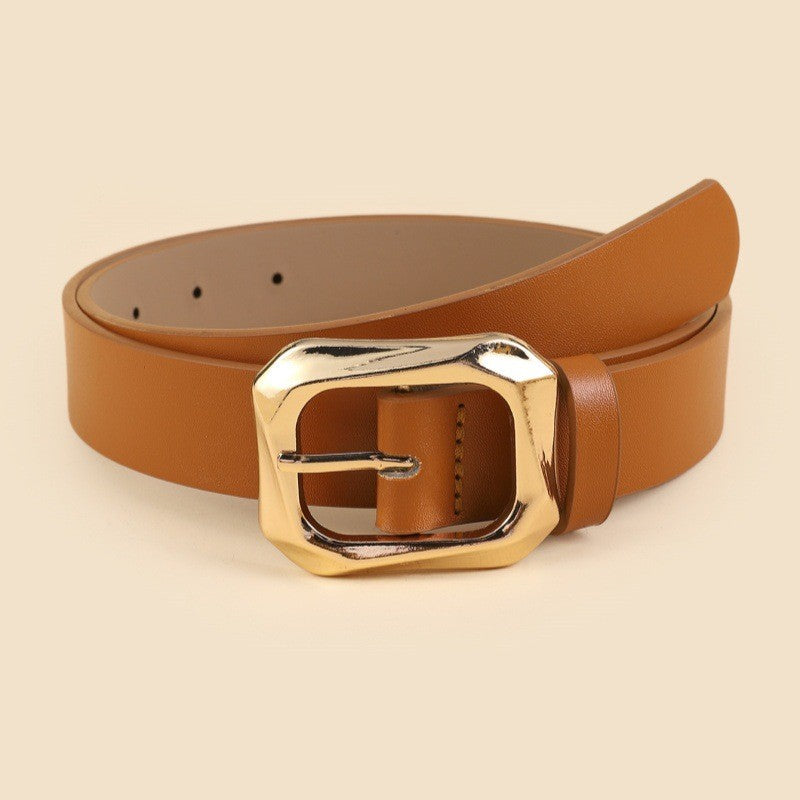 TEXTURED BUCKLE BELT