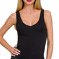 DOUBLE LAYER V-NECK TANK TOP