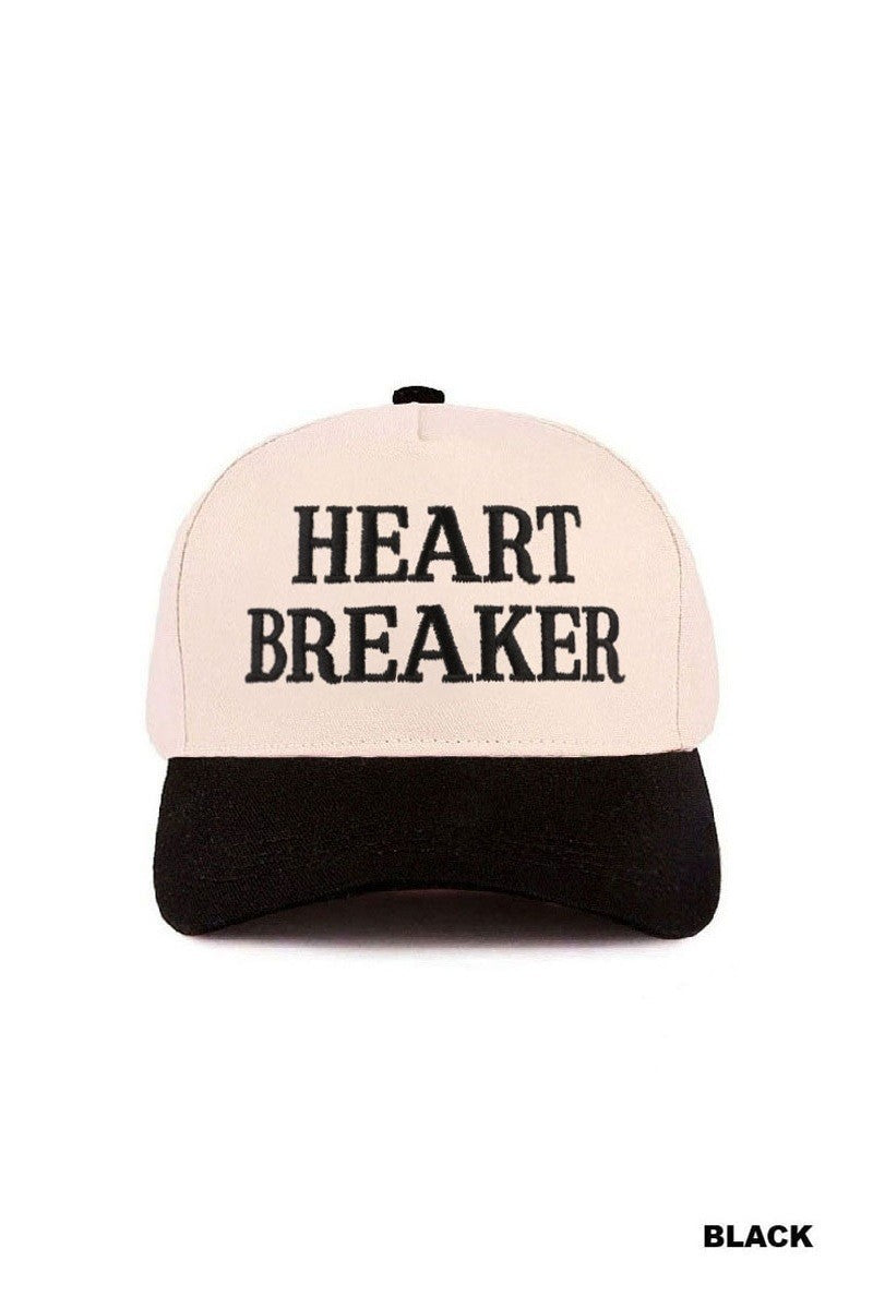 HEART BREAKER HAT - BLACK