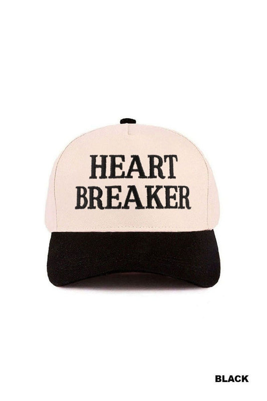 HEART BREAKER HAT - BLACK