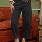 WIDE LEG DENIM CAPRI PANTS