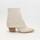 BLAZE FOLD OVER ANKLE BOOTIES - DARK BONE
