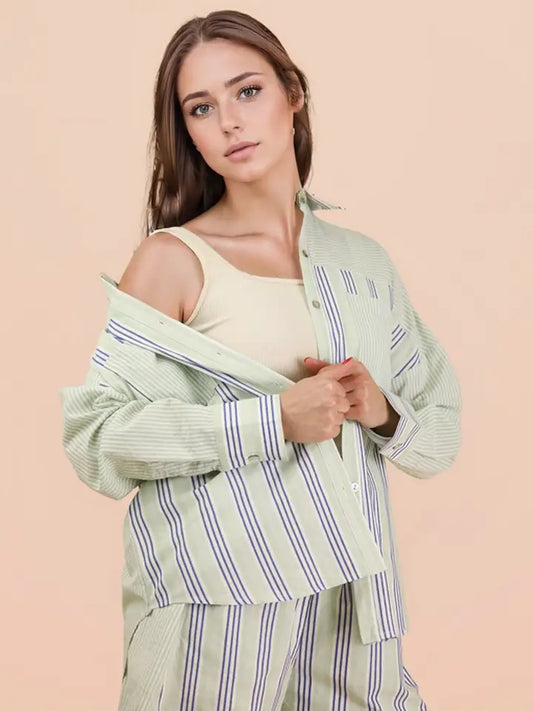 Oak Island Striped Top