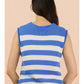 IN A DAZE STRIPED TOP - BLUE