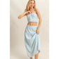 STRAPLESS EYELET TOP