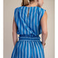 BY THE OCEAN SIDE STRIPED TOP - BLUE