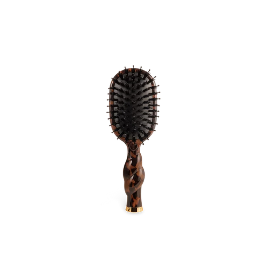 TELETIES MINI BOAR BRISTLE BRUSH - TORTOISE