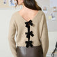 BACK VELVET BOW TOP