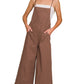 WOVEN SPAGHETTI STRAP OVERALLS