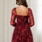 FLORAL CHIFFON CORSET MINI DRESS