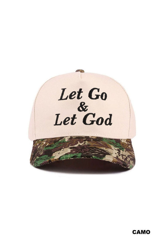 Let Go & Let God Hat - Camo
