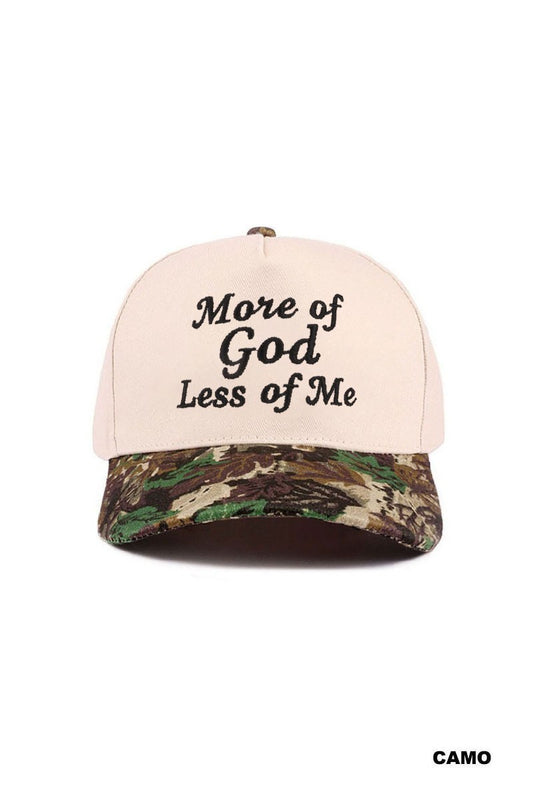 More God, Less Me Hat - Camo