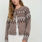 MARLED FAIR ISLE BUTTON DOWN CARDIGAN