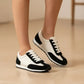 CARRIE RETRO RUNNER SNEAKERS - BLACK